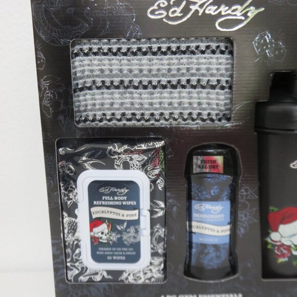 ED HARDY Eucalyptus & pine Fragrance 4PCS Gym Essentials GIFT SET - Picture 4 of 6